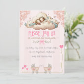 Invitation Twin Girls (Debout devant)