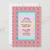 Invitation Twin Girls 6e fête d'anniversaire (Dos)