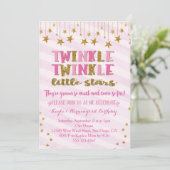 Invitation Twin Girls Twinkle Twinkle Little Star (Debout devant)