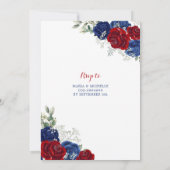 Invitation Twin Marine Blue Rose Princesses Quinceañera (Dos)