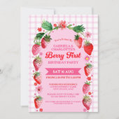 Invitation Twin Sisters Joint Berry Photo Premier anniversair (Devant)