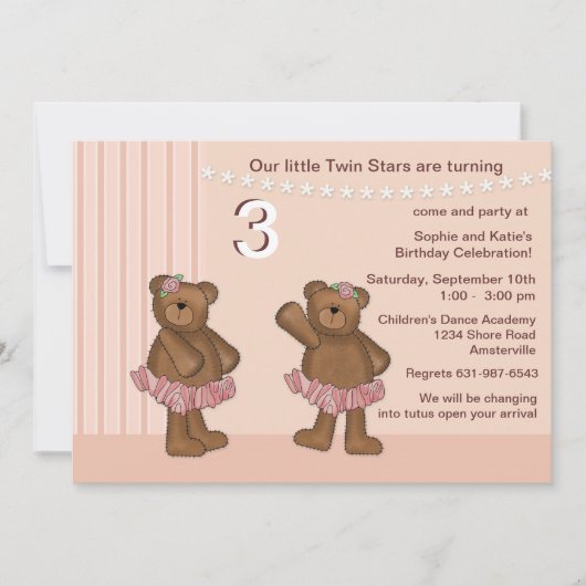 Invitation Twin Stars (Devant)
