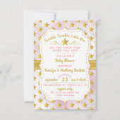 Invitation Twink, Twinkle Little Star Baby shower (Devant)