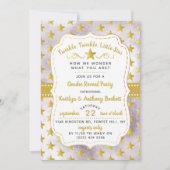 Invitation Twink, Twinkle Little Star Fête de révélation de g (Devant)