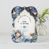 Invitation Twinkle Little Star 1er anniversaire, BABY SHOWER  (Debout devant)