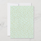 Invitation Twinkle Little Star Baby shower Mint Gold (Dos)