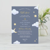 Invitation Twinkle Little Star Baby shower par courrier (Debout devant)