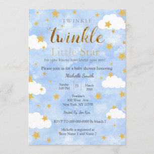 Invitation Twinkle Little Star Boy