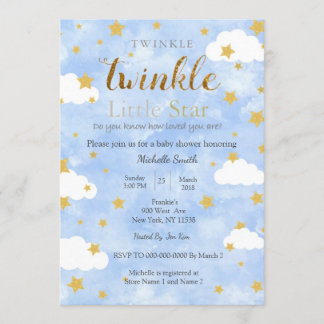 Invitation Twinkle Little Star Boy