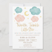 Invitation Twinkle Little Star Comment nous nous demandons la (Devant)