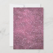 Invitation Twinkle Little Star | Dusty Mauve rose gris argent (Dos)