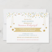 Invitation Twinkle Little Star Ethnic Baby Genre Neutre (Dos)