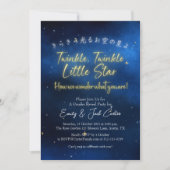 Invitation Twinkle Little Star Genre Revea Starry Night Sky (Devant)