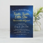 Invitation Twinkle Little Star Genre Revea Starry Night Sky (Debout devant)