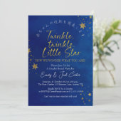 Invitation Twinkle Little Star Genre Révéler Blue Gold (Debout devant)