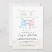 Invitation Twinkle Little Star Genre Révéler Coquette Bow (Devant)