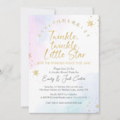 Invitation Twinkle Little Star Genre Révéler Dreamy Sky (Devant)