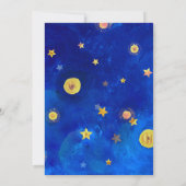 Invitation Twinkle Little Star Genre Révéler Lune adorable (Dos)