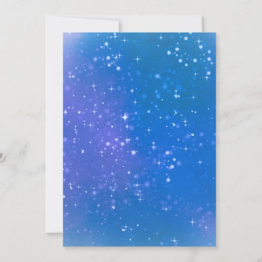 Invitation Twinkle Little Star Genre Révéler mignon lapin Lun (Dos)