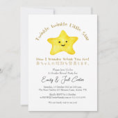 Invitation Twinkle Little Star Genre Révéler Rustique Kawaii (Devant)