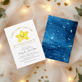 Invitation Twinkle Little Star Genre Révéler Rustique Kawaii