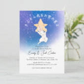 Invitation Twinkle Little Star Genre Révéler Starry Bunny (Debout devant)