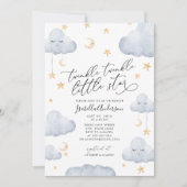 Invitation Twinkle Little Star Jaune Baby shower neutre (Devant)