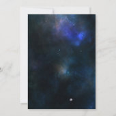 Invitation Twinkle Little Star Marine Baby shower Gold Galaxy (Dos)