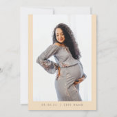 Invitation Twinkle Little Star Moon Baby shower bleu jaune (Dos)