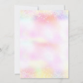 Invitation Twinkle Little Star Rainbow Girl Baby shower (Dos)