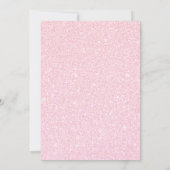 Invitation Twinkle Little Star Rose & Gold Girls 1er annivers (Dos)