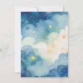Invitation Twinkle Little Star Watercolor Merci (Dos)