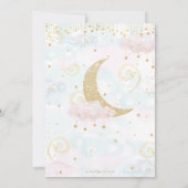 Invitation Twinkle Little Stars Rose Genre Révéler Douche (Dos)