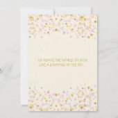 Invitation Twinkle Little Stars Twins Baby shower Rose Gold (Dos)