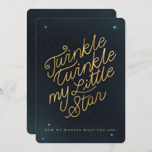 Invitation Twinkle scintille ma petite étoile