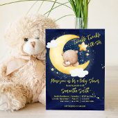 Invitation Twinkle scintille petit baby shower étoile en pelu