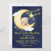 Invitation Twinkle scintille petit baby shower étoile en pelu (Devant)