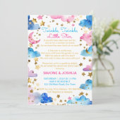 Invitation Twinkle scintillement petit star genre révéler poè (Debout devant)