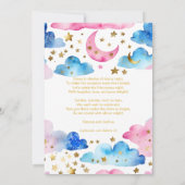 Invitation Twinkle scintillement petit star genre révéler poè (Dos)