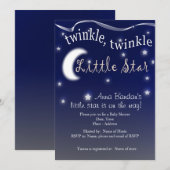 Invitation Twinkle, scintiller, petite étoile (Devant / Derrière)