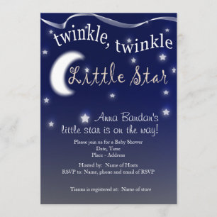 Invitation Twinkle, scintiller, petite étoile