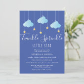 Invitation Twinkle Sprinkle Little Star Baby Sprinkle Douche (Debout devant)