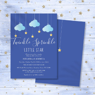 Invitation Twinkle Sprinkle Little Star Baby Sprinkle Shower