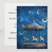 Invitation Twinkle Sprinkle | Magie de la lune (Devant / Derrière)