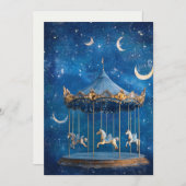 Invitation Twinkle Sprinkle | Magie de lune (Devant / Derrière)