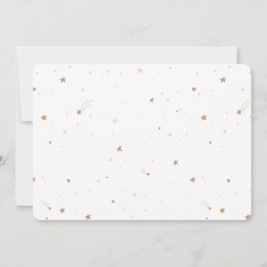 Invitation Twinkle Star 1er anniversaire (Dos)