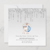 Invitation TWINKLE Star DriParties scintillant Bois Cerf BAPT (Dos)