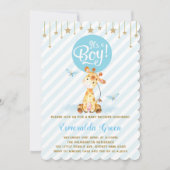 Invitation Twinkle Star du Baby shower de la Giraf (Devant)