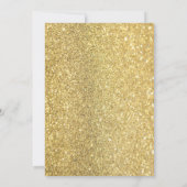 Invitation Twinkle Star Noir, Parties scintillant or, Baby sh (Dos)