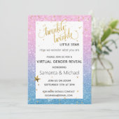Invitation Twinkle Star Virtual Parties scintillant Sexe Reve (Debout devant)
